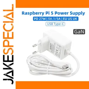 GaN 27W Power Adapter for Raspberry Pi 5