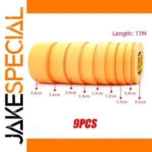 Model Masking Tape Set - Yellow 9 Rolls