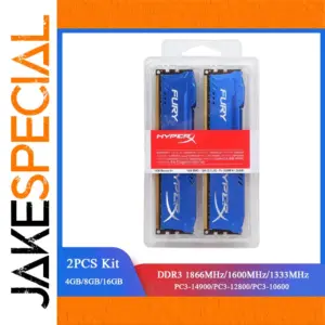 HyperX Fury DDR3 RAM Kit 4GB 8GB 16GB
