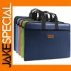 A4 Portable Document File Bag with Zipper Closure
