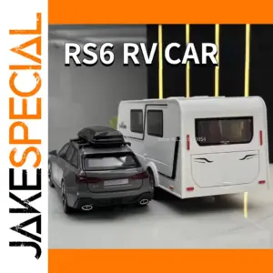 1/32 Scale RS6 RV Diecast Model Car and RV