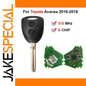 Toyota Avanza 2016-2018 Remote Key Fob 315MHz