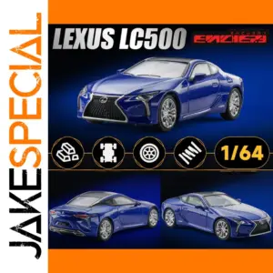 1:64 Scale Lexus LC500 Blue Diecast Model