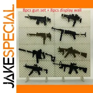 8-Piece 1:6 Scale Toy Gun Model Set