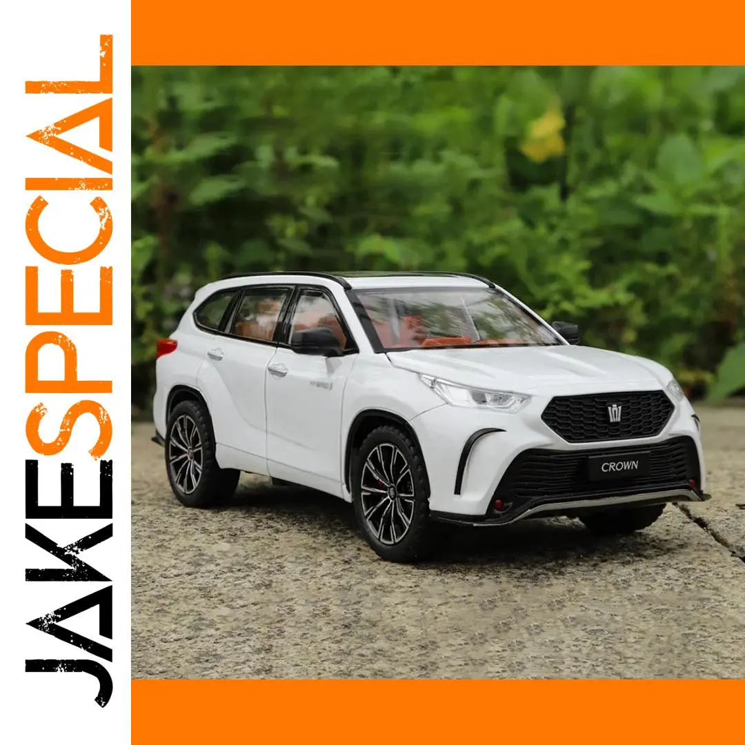 1:24 White Crown Kluger Highlander Die-Cast Model 1 1:24 White Crown Kluger Highlander Die-Cast Model