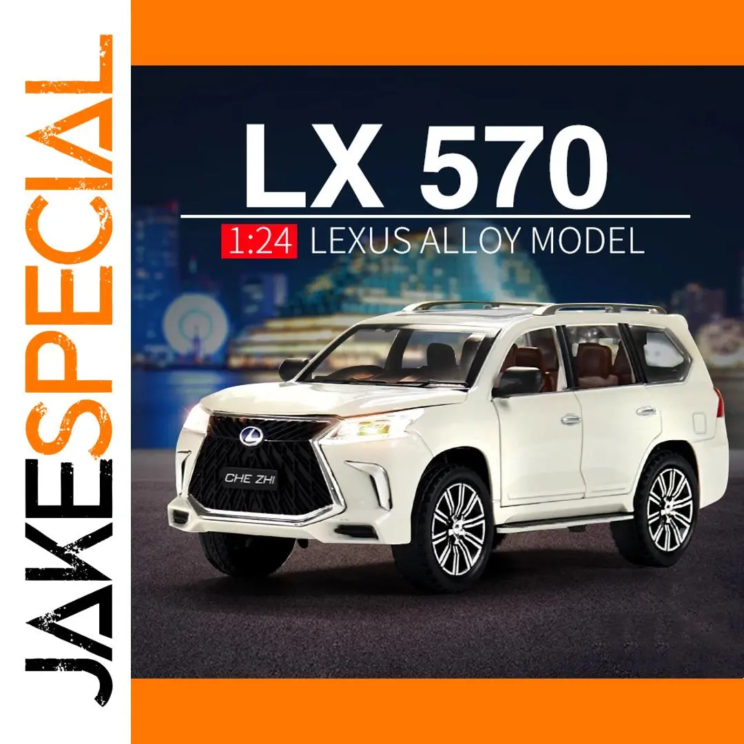 1:24 Lexus LX570 White Diecast Car Model 1 1:24 Lexus LX570 White Diecast Car Model