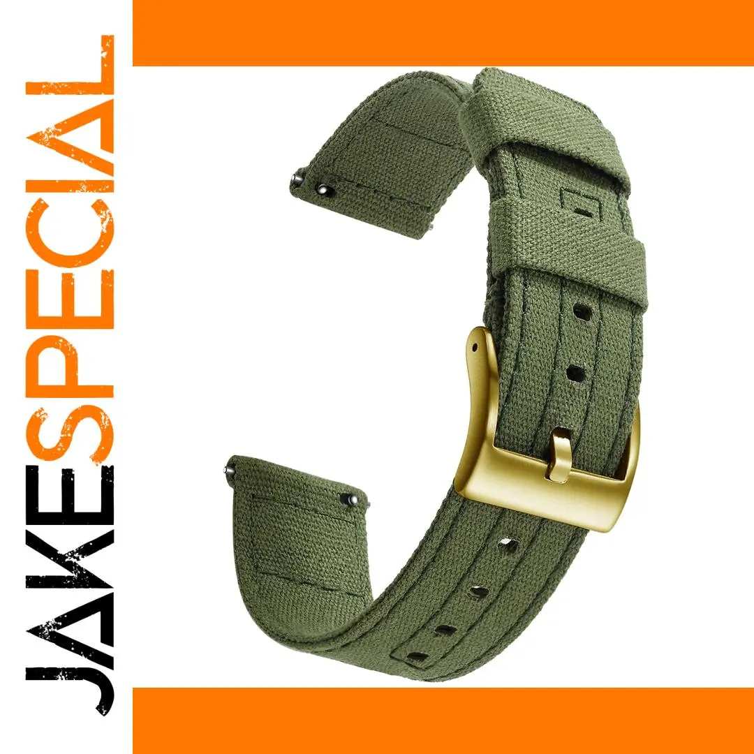 SAMCO Canvas Quick Release Watch Band 20mm 22mm 1 SAMCO Canvas Quick Release Watch Band 20mm 22mm