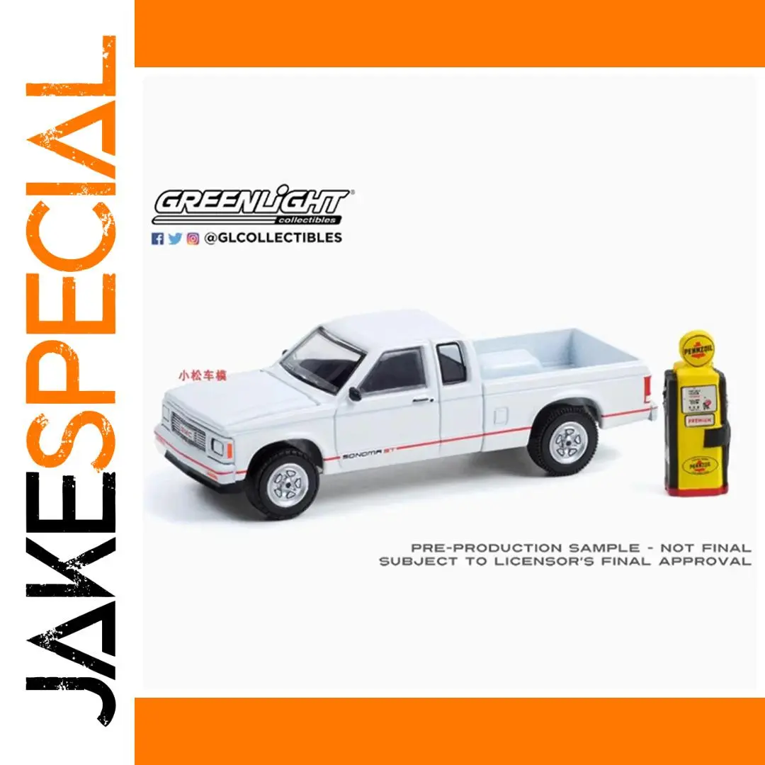 1991 GMC Sonoma ST Model with Vintage Gas Pump 1 1991 GMC Sonoma ST Model with Vintage Gas Pump