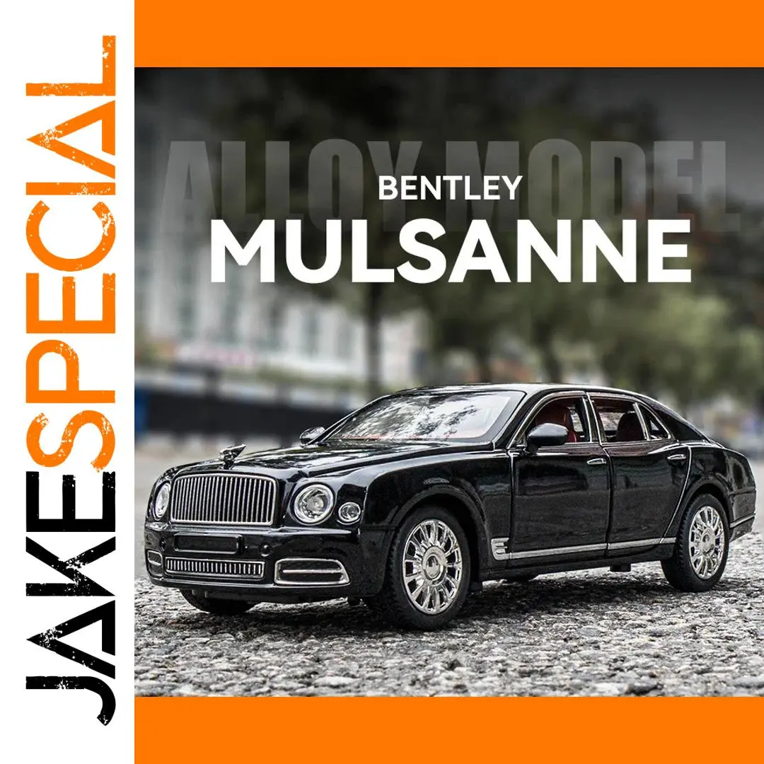 1:24 Scale Black Bentley Mulsanne Model Car 1 1:24 Scale Black Bentley Mulsanne Model Car