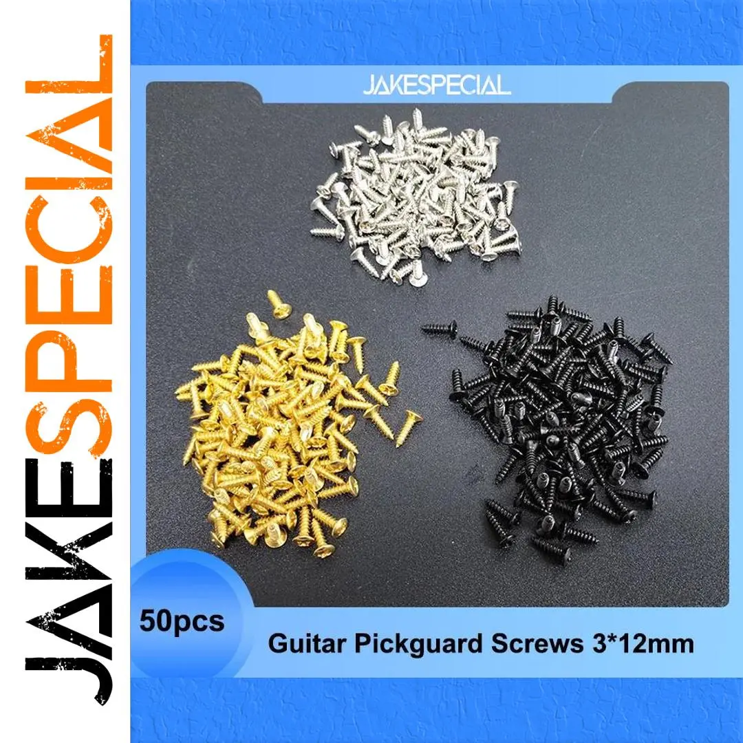 50 Electric Bass Guitar Pickguard Screws Set 1 50 Electric Bass Guitar Pickguard Screws Set