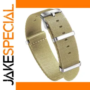 Khaki Military Nylon Watch Band 20mm 22mm
