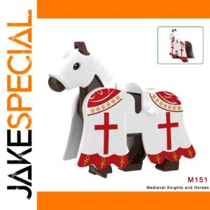 Medieval Warhorse Building Block Figure Toy