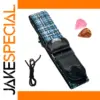 Woven Electric Guitar Strap with Picks