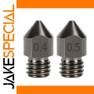 2pcs MK8 Hardened Steel Nozzles for 3D Printer