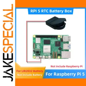 Raspberry Pi 5 RTC Battery Box for CR2032