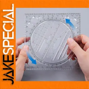 Multifunctional Geometric Ruler for Accurate Drafting