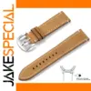 Vintage Brown Leather Watchband 22cm 20mm 22mm