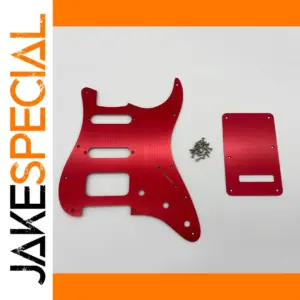 Bright Red Aluminum Pickguard & Backplate Set