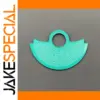 Teal Wave Pattern Decorative Rotor Plate