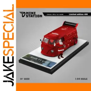 Mini Station 1:64 Christmas Metallic Red Van
