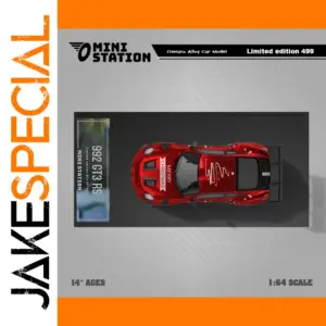 Mini Station 1:64 Metallic Red Christmas Race Car