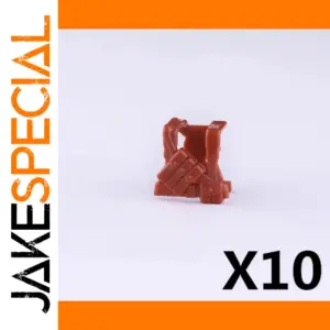 Reddish-Brown Tactical Vest Accessory for Minifigures