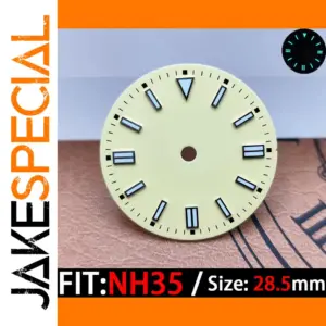 Luminous Yellow 28.5mm Watch Dial for NH35