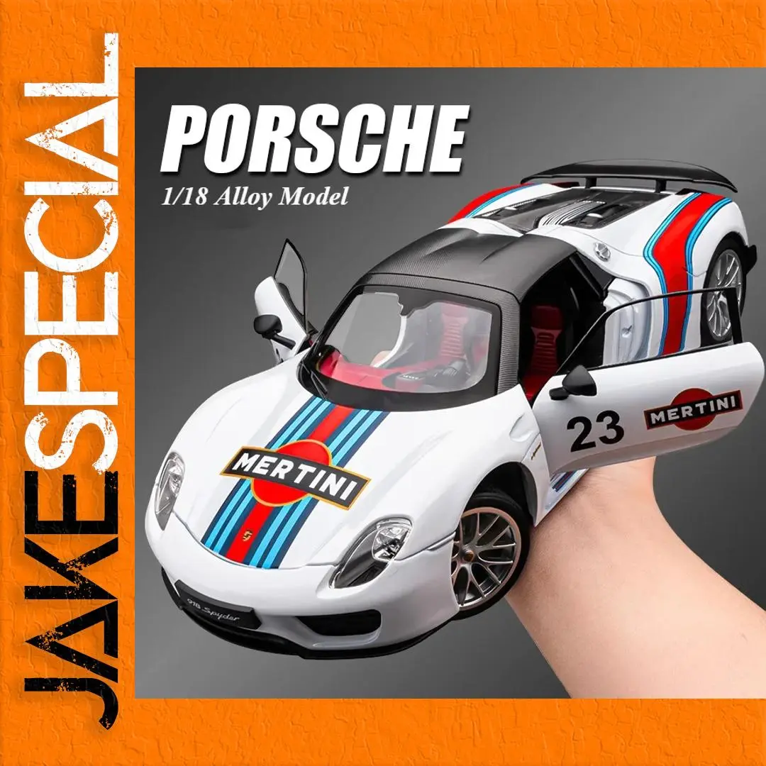 Porsche 918 Martini 1:18 Scale Diecast Model 1 Porsche 918 Martini 1:18 Scale Diecast Model