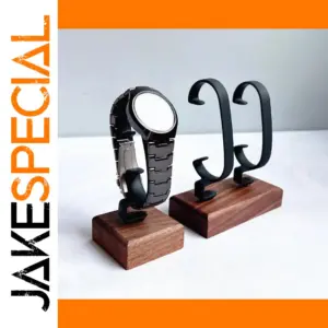 Elegant Wooden Watch Display Stand with Base