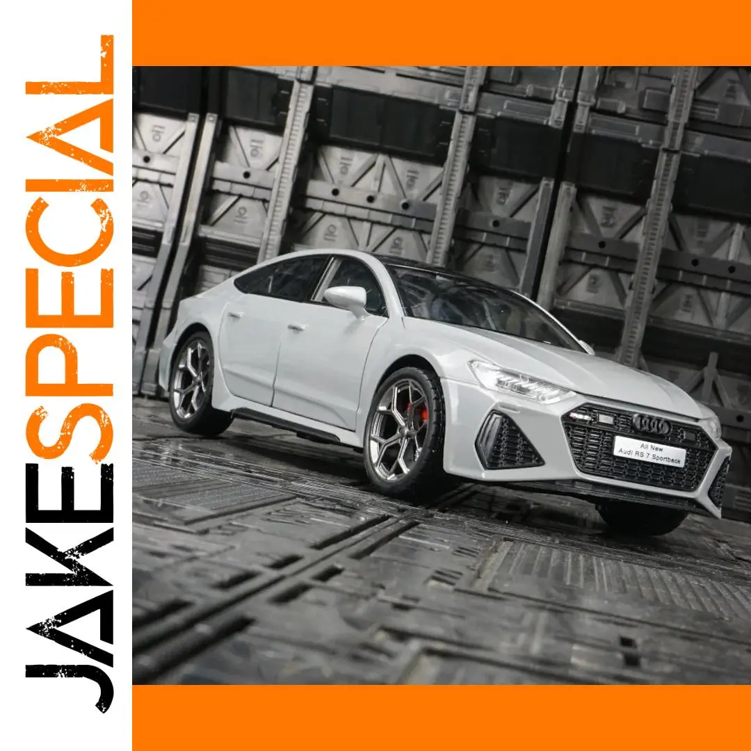 Audi RS7 Coupe Diecast Model 1:24 White 1 Audi RS7 Coupe Diecast Model 1:24 White