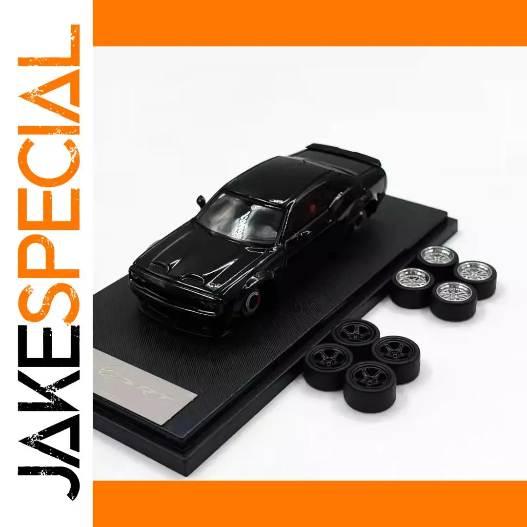 1:64 Black Challenger SRT Hellcat Diecast Model 1 1:64 Black Challenger SRT Hellcat Diecast Model