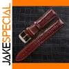 Lizard Texture Leather Watchband 20cm For Watches