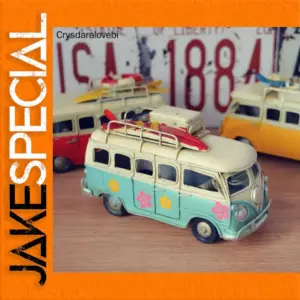 Charming Vintage Decorative Bus Model