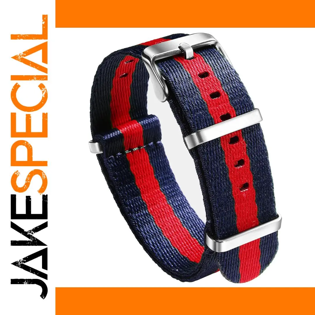Nylon Watch Band SC-Nylon 20mm 22mm Red Blue 1 Nylon Watch Band SC-Nylon 20mm 22mm Red Blue