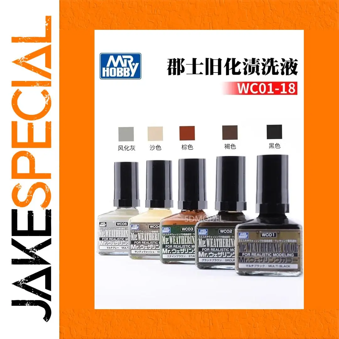 Mr. Hobby Weathering Effect Liquids Set 5x40ml 1 Mr. Hobby Weathering Effect Liquids Set 5x40ml