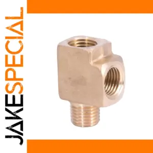 Brass Tee Pipe Fitting 1/8" 1/4" 3/8" 1/2" NPT