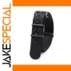 Durable Black Nylon Watch Strap 18-24MM