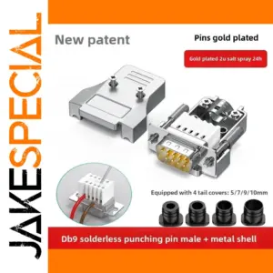 DB9 RS232 9-Pin Male Female Connector Set