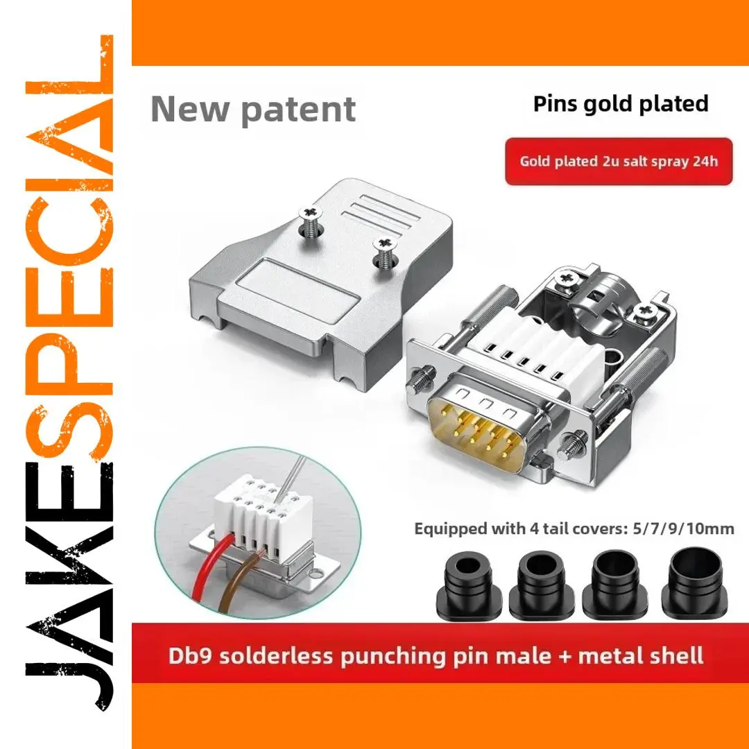 DB9 RS232 9-Pin Male Female Connector Set 1 DB9 RS232 9-Pin Male Female Connector Set