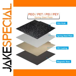 PEI Magnetic Build Plate for 3D Printers