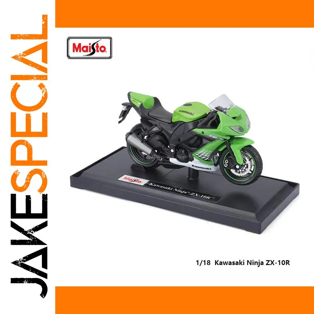 Maisto Kawasaki Ninja ZX-10R Diecast Model 1:18 1 Maisto Kawasaki Ninja ZX-10R Diecast Model 1:18
