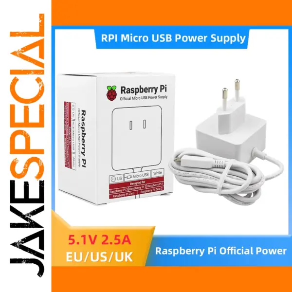 Raspberry Pi Official 5.1V 2.5A Power Supply