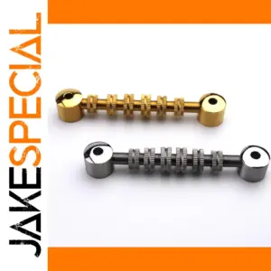 Chrome and Gold Adjustable Roller Guitar Bridges