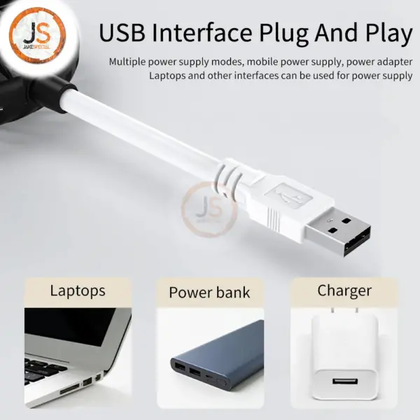 Compact USB Desk Fan with Gooseneck Design - Image 4