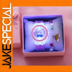 Kid's Luminous Alarm Clock Unicorn Watch A06976