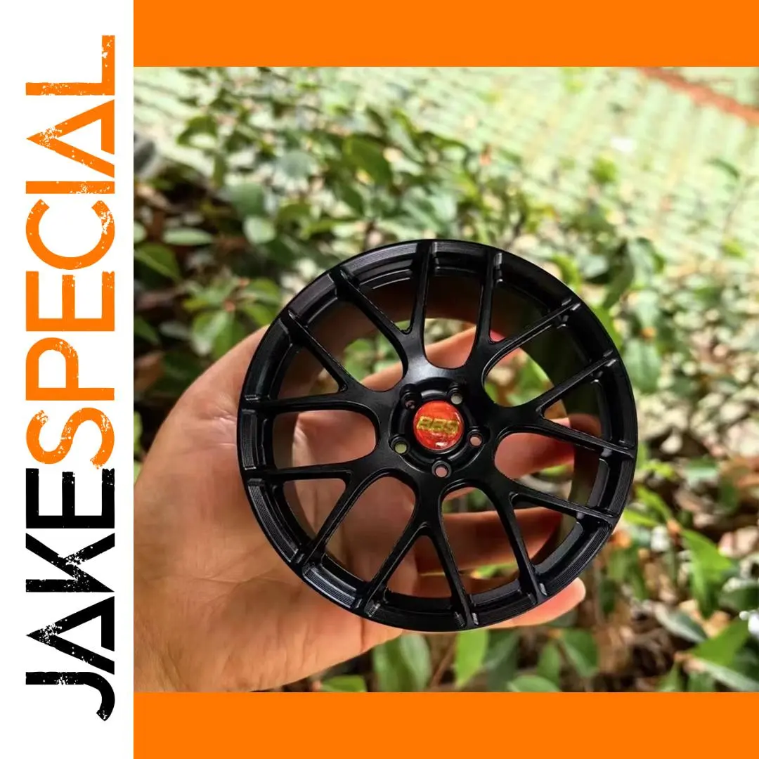 Black BBS Wheel Model 100mm Collectible Display 1 Black BBS Wheel Model 100mm Collectible Display