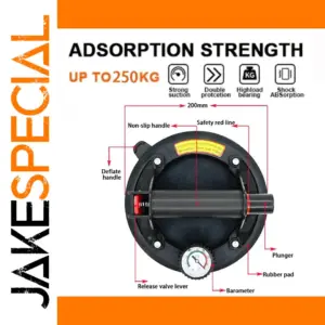 Heavy-Duty 8 Inch Vacuum Suction Cups