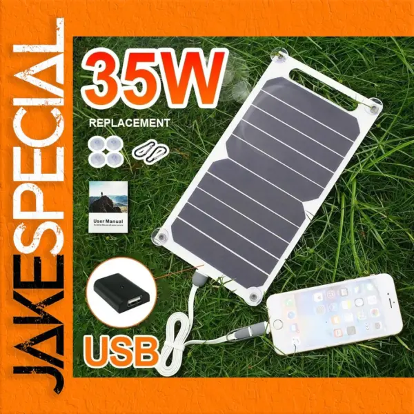 35W Portable Solar Panel for Outdoor Charging