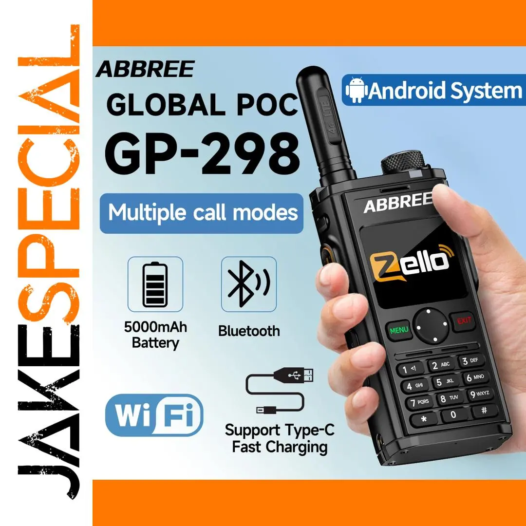 ABBREE GP-298 Walkie Talkie with 5000 mAh Battery 1 ABBREE GP-298 Walkie Talkie with 5000 mAh Battery