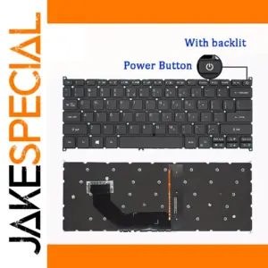 Acer Laptop Keyboard Black Backlit SF514 SF314-52